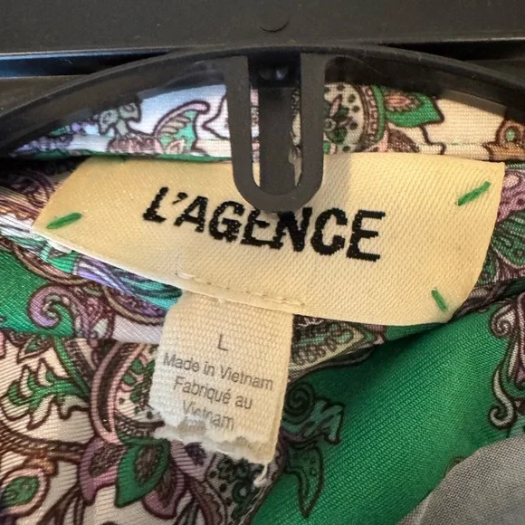 Green Paisley Women's wrap Dress - Picture 5 of 10